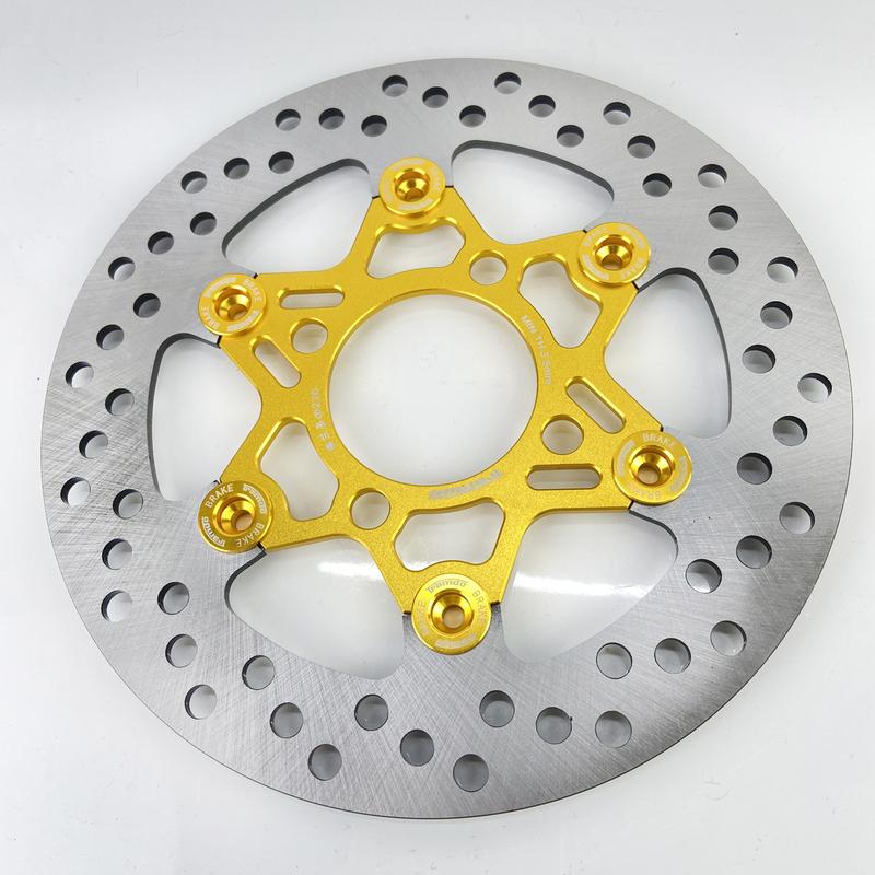 220mm Rotor Motorcycle Brake Disc Front Disc Brake Hole Pitch 55mm Universal 4 holes Aluminum alloy Floating disk