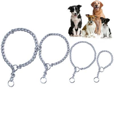 Hundehalsband aus Edelstahl in 4 Größen, verstellbares Haustierzubehör, Hundehalsband für kleine, mittelgroße und große Hunde, Pitpull-Halsband