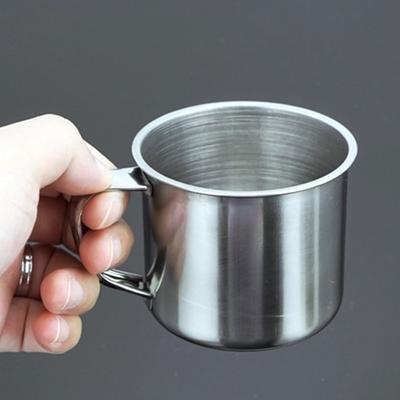 100ml Tea Cup Quality Portable Stainless Steel Water Cup with Handle Camping Outdoor Travel Coffee Tea Mug Beer Cup