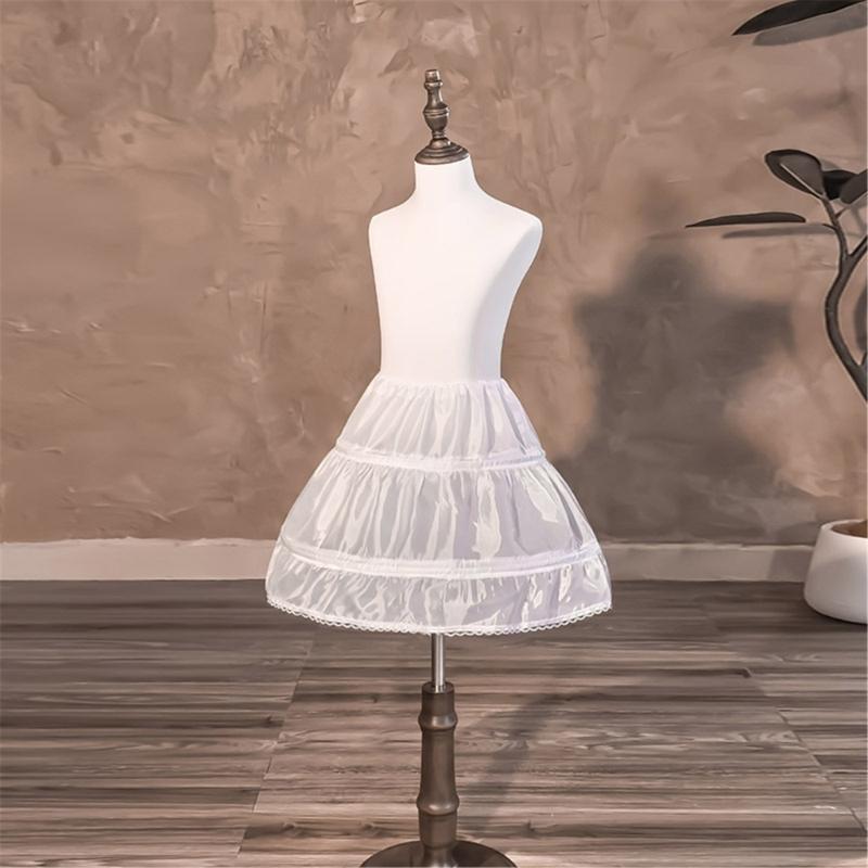 Childrens White Underskirt With Flexible Support Structure Ideal For Formal Event And Performances