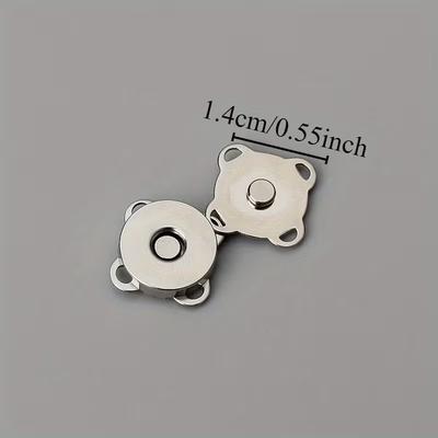 10 Paar Magnetischer Druckknopf Metall Pflaumenblüte Aufnähbarer Knopf Verschlüsse für Geldbörsen Handtaschen Kleidung DIY Zubehör
