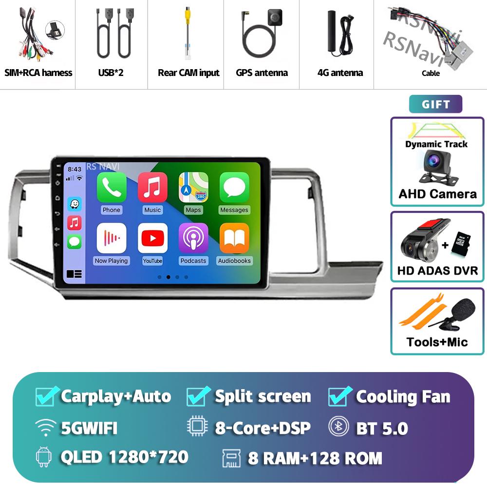 Car Radio Android 14 For HONDA STEPWGN 2009 - 2015 Multimedia Player Video Stereo Lettore IPS Navigation GPS Monitor QLED Screen