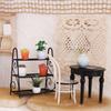 Iron Miniature Plant Holder For 1/12 Scale Doll House Scene Setting Display with Potted Flower for Living Room Decors