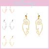 Trendy Alloy Face Earrings Collection Unique Cartoon Expression Design Fall 2021