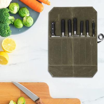 Messer Leinwand Aufbewahrungstasche Küchenmesser Tragbare Messertasche Aufbewahrungsbox Kochmesser Schutzhülle Kann gewaschen werden