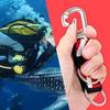 Scubas Diving Lanyard Clip with D Rings Universals Dives Flags AntiLost Strap for Water Sports fishing Gear Attachments