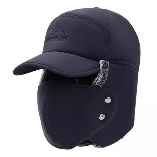 Men's Thick Velvet Lei Feng Winter Hat for Middle-aged and Elderly - Warm Knitted Design