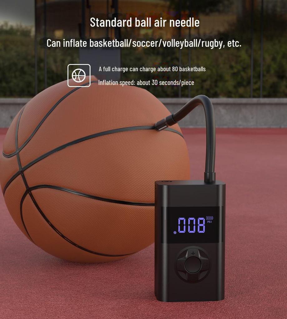 25-Cylinder Fast & Intelligent Mini Air Pump for Vehicles, Motorcycles, and Bicycles