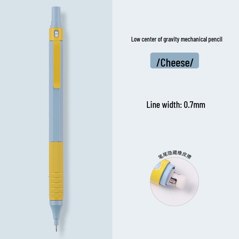Professional Metal Mechanical Pencil, 0.5/0.7mm, Low Center Gravity, Weighted Feel, Continuous Lead Feed for Drawing & Painting.