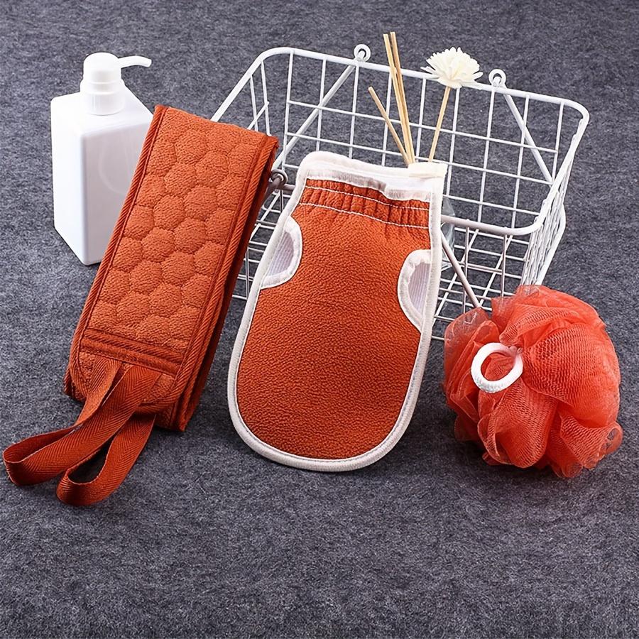 Doccia Esfoliante Scrubber per la Schiena Cintura da Bagno Asciugamano Guanto Palla Fango Profondo Pulito Coreano Panno per Il Corpo per Il Corpo Scrub Posteriore Giapponese Strap Strap
