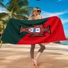 Strandtuch mit Wappen der Portugiesischen Fußballföderation, Schnell trocknend, Pflegeleicht, Geeignet für Fitness und Strandurlaub, Sport-Essential