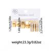 Stainless Steel Circular Zircon 6 Pieces Earrings For Women Men Temperament Simple Personality Jewelry Gifts Daily