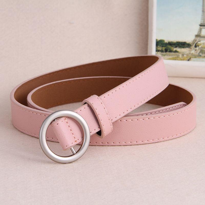 Stylish Womens No-hole Decorative Jeans Belt In Black Versatile Fashion Accessory