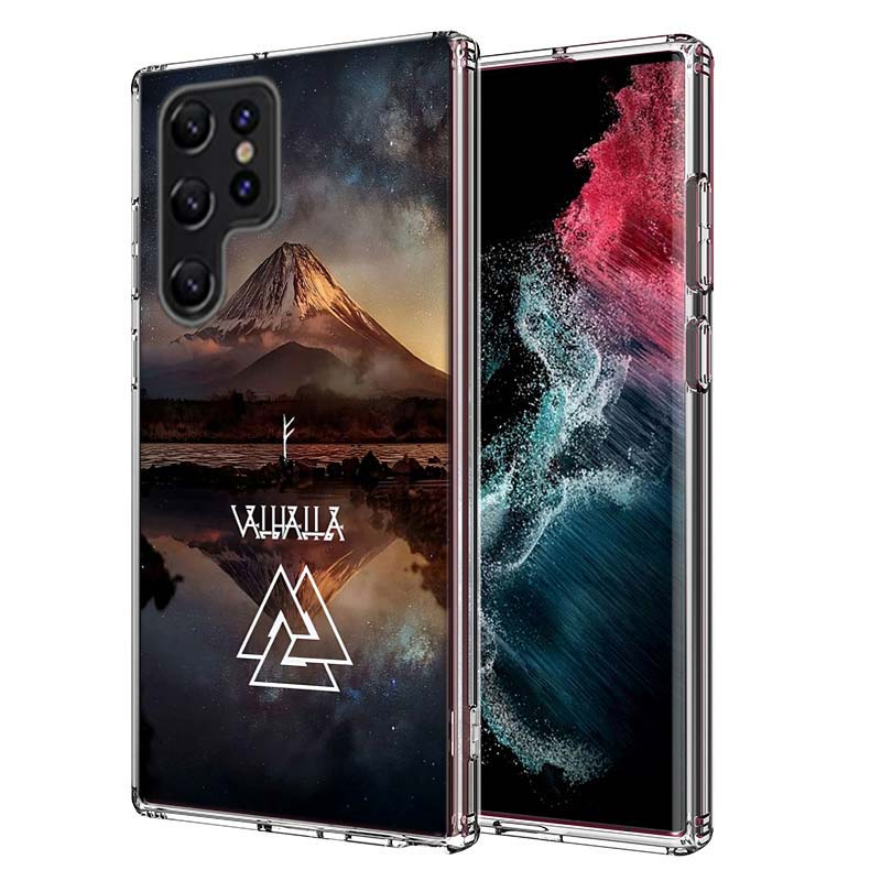 Nordic Norse Capa Phone Case For Samsung S26 Ultra S25 Edge Galaxy S23 S21 S20 S24 FE S22 S10 Plus Cover Clear TPU Shell Coque w