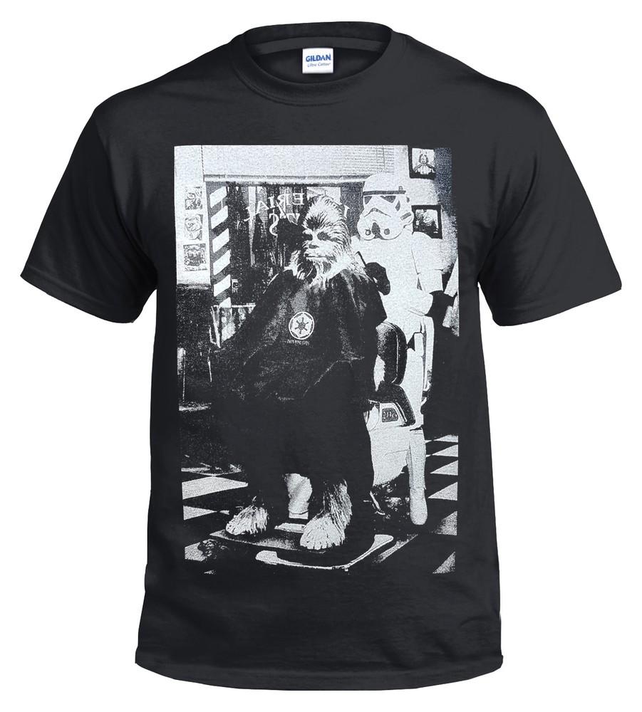 

New Star Wars Chewbacca Haircut Chewi Chewy Moods Funny Trooper T shirt top Tee 2XL