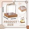 10pcs Transparent Candle Gift Box Clear Candle Treat Box Gift Packaging Box Tealight Candle Holders Bulk Paper Bottom Cover with Ribbon Box