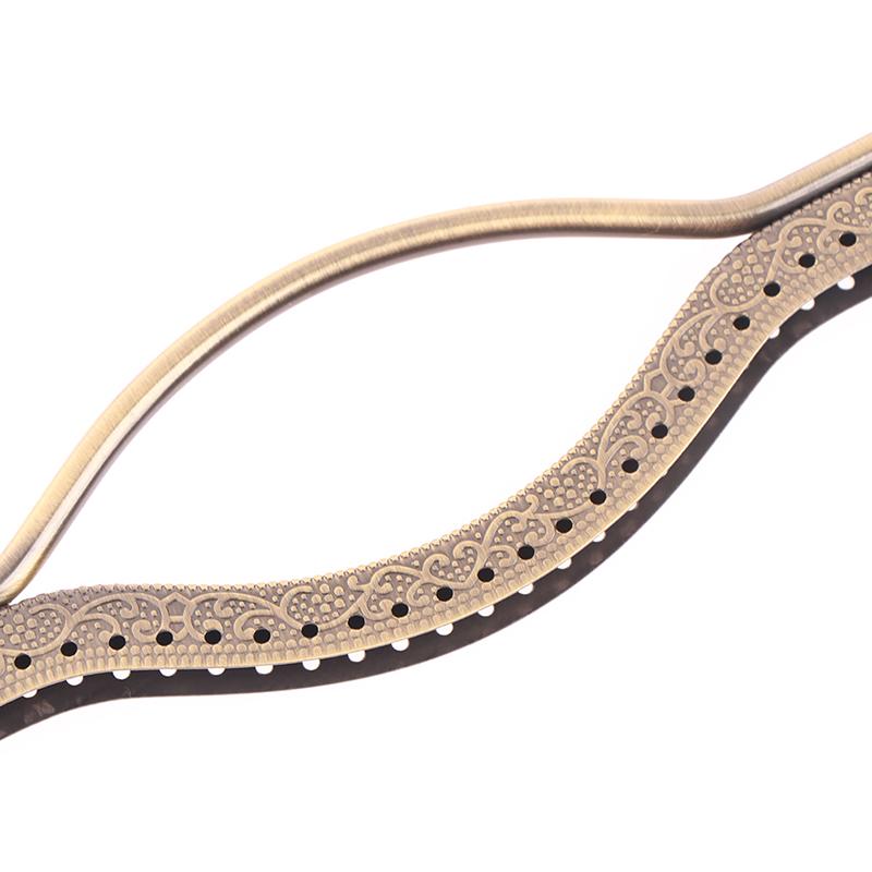 1 Stück Modische Damen Taschen Griff Metall DIY Münzbeutel Tasche Griff Handtasche Verschluss Schloss Bogenrahmen Taschen Zubehör