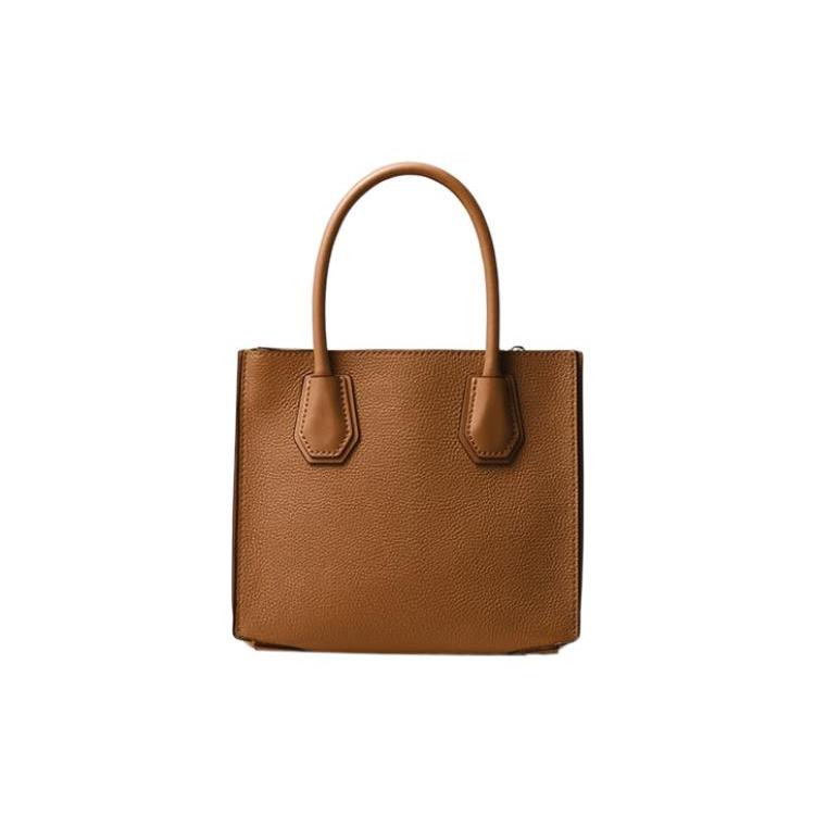 New MICHAEL KORS Mercer Cow Leather Trunk Bag, Handbag, Shoulder Bag, Crossbody Bag Women's Warm Brown 35S1GM9M2L-230