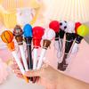 Retractable Ballpoint Pen Sports Ball Fist Topper Press Launcher Quick-Drying Smooth Writing Ball Pen Students School Office Supplies
