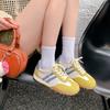 [sheii Su Yinyin]~ Cowhide version color matching retro platform casual sports shoes women's German training shoes Forrest Gump shoes women