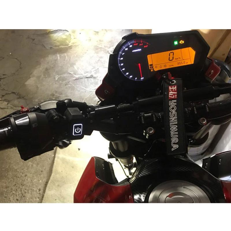 Motorcycle Waterproof Switch Handlebar Button Connector Motorcycle Switch Handlebar with LED Light for Motor Switches Connector