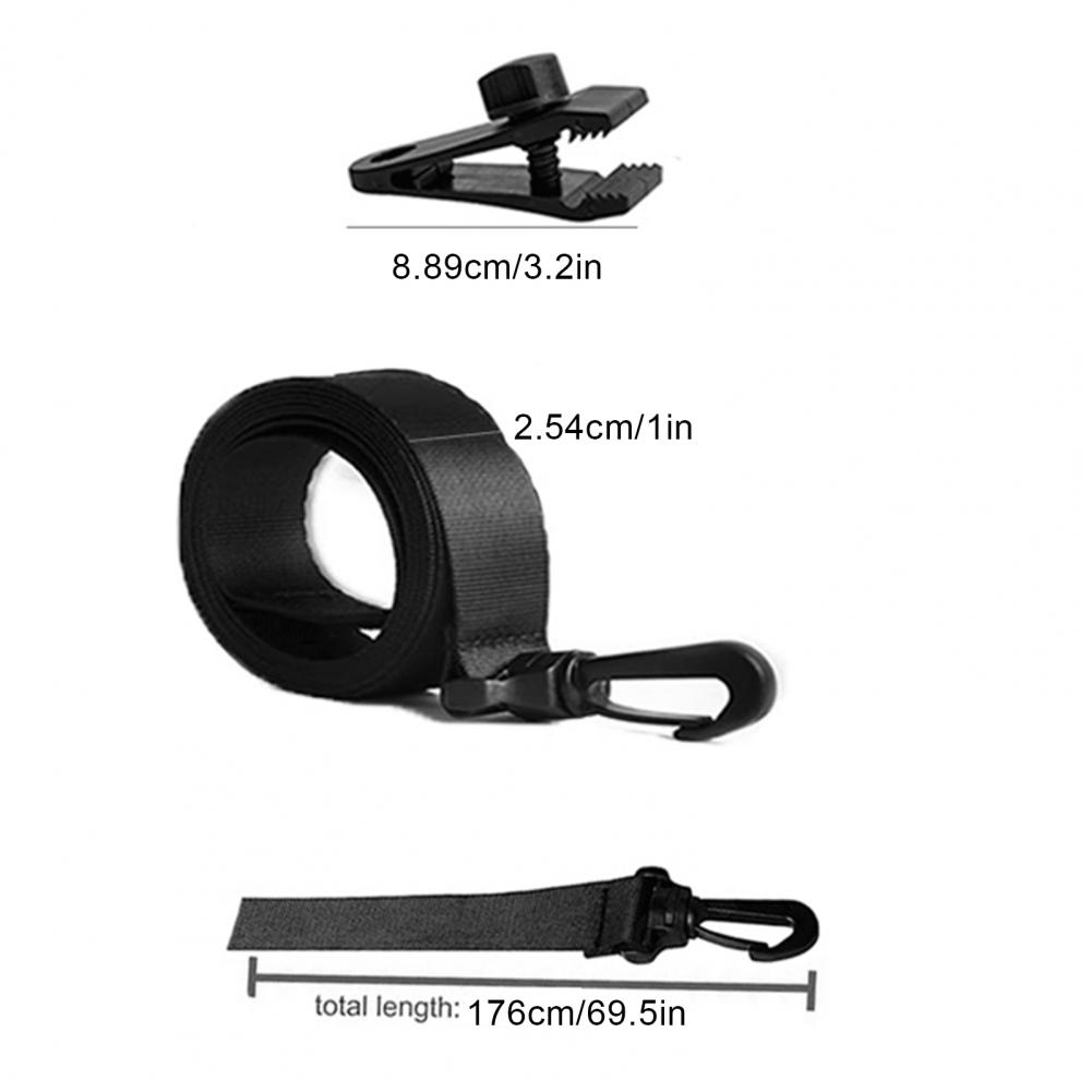 Heat-resistant Pool Cover Attachment Kit Heavy Duty Nylon Pool Cover Straps Inground Pool Solar Cover Reel for Swimming