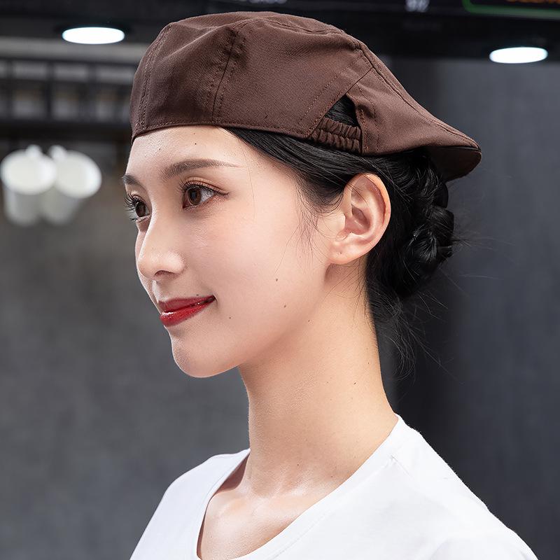 Adjustable Waiter Work Beret for Men & Women – Custom Logo Printing, Ideal for Baking & Catering