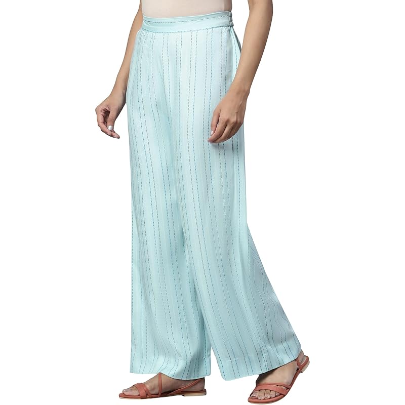 Aurelia Printed Strechable Palazzo Pants for Women | Ankle Length Palazzo Pants for Women