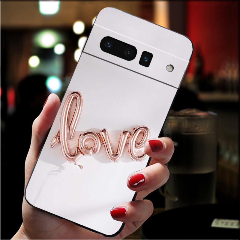 

Phone Case For Google Pixel 10 9 Pro XL 9A 8 7 6 Pro Pixel 8A 7A 6A Pixel 8 7 6 5 I Love you Pink Heart Google Pixel 7a