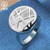 925 Sterling Silver Round Circle Interweave Ring Jewelry
