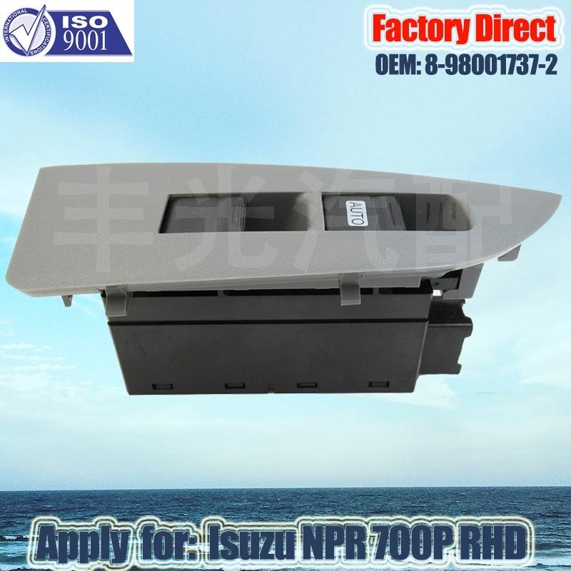 Factory Direct Master Auto Power Window Switch Apply for Isuzu NPR 700P Right Driver Side Switch RHD 8980017372 8981595440