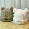 Large Head Circumference Soft and Cute Bear Ear Plush Hat for Women, Warm and Face-Slimming, Loose and Sweet Ear Protection Hat for Autumn and Winter