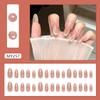 Smart cat eye streamer blush gradual change simple almond nail ins wind removable wearing armor 30 pieces