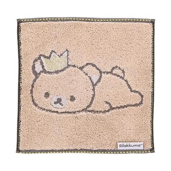 Marushin Handkerchief Rilakkuma Rilanova Crown Girl Cute Bear Rirakkuma Character Towel Mini Towel Towel Handkerchief Cotton 6405020500