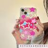 Color Pentagram Apple 15 Mobile Phone Case Iphone14promax Transparent Soft Rubber 13/12/11 All-inclusive Anti-drop