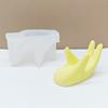 Finger-shaped gemstone cream tray mold unique hand concrete resin pendant tray silicone mold