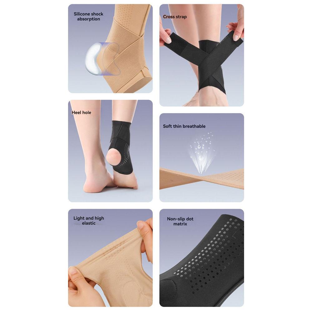 1 Paar Knöchelbandage Verstellbare Kompression Knöchelstütze für verstauchte Knöchel Starke Unterstützung und Atmungsaktive Knöchelstütze