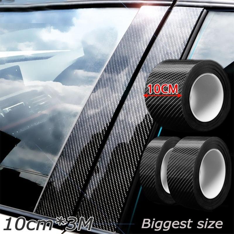 3D Carbon Fiber Sticker Black Vinyl Film DIY Car Decoration Protection Film Matte Carbon Fiber Tape Anti Scratch Waterproof