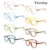 Turezing Reading Glasses Spring Hinge HD Blue Light Lenses for Women Men +0 To +4 0 Fashion Prescription Eyewear