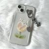 2 Pièces Porte-Charme de Téléphone en Métal en Forme de Cœur Cœur d'Amour Anneau de Doigt pour Téléphone Crochet Auto-Adhésif pour Support Arrière de Téléphone Portable