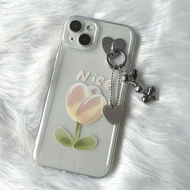 2 Pièces Porte-Charme de Téléphone en Métal en Forme de Cœur Cœur d'Amour Anneau de Doigt pour Téléphone Crochet Auto-Adhésif pour Support Arrière de Téléphone Portable