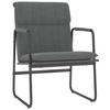 Lounge Chair Dark Grey 55 x 64 x 80 cm Fabric
