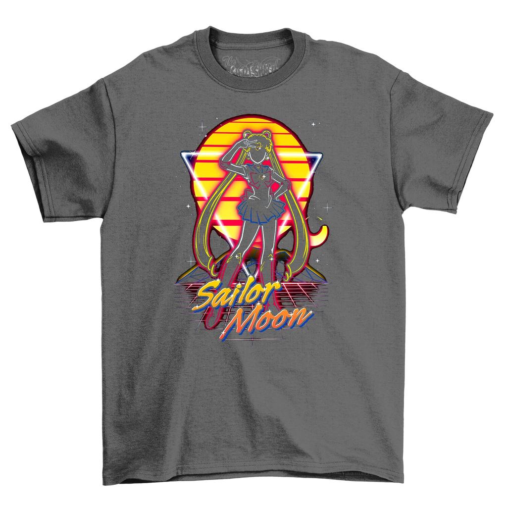 Japanese Anime Sailor Moon Men's T-Shirt Summer New Retro Men's and Women's Streetwear