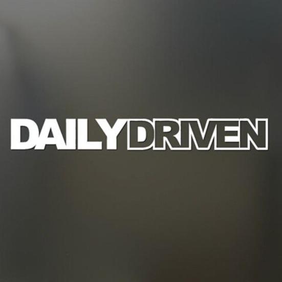 Daily Driven Letters Truck Body Style Car Sticker Reflective Decal Decoration