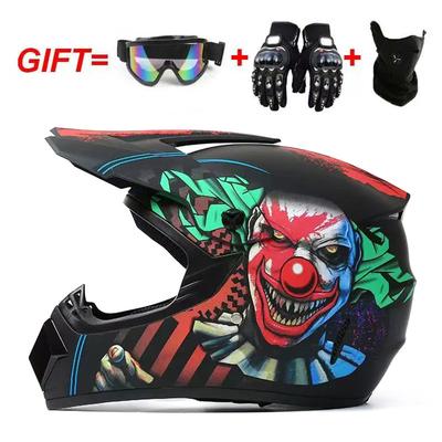 Cool Off-Road Helmet ABS Motorcycle Helmet, Men's Bicycle Helmet, Mountain Biking Helmet, Go-kart Helmet