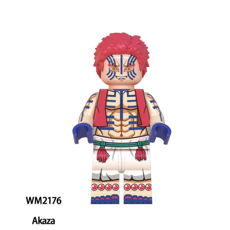 Demon Slayer Series Tanjiro Nezuko Inosuke Doll Building Blocks Plastic Children's Assembled Toy