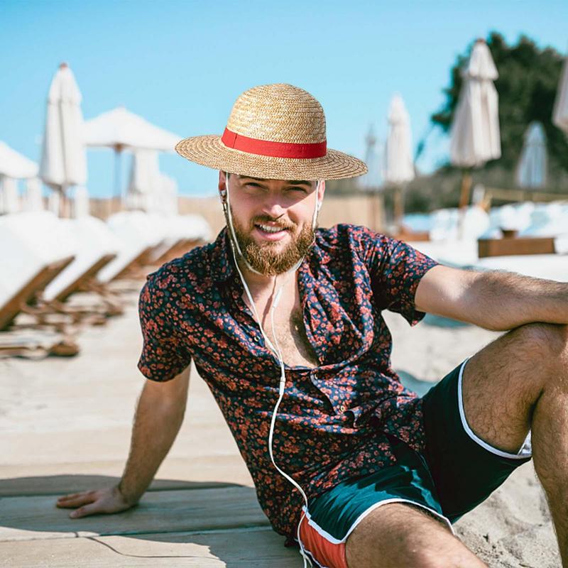 Straw Hat Anime Cosplay Prop Luffy Cap Role Play Summer Strawhats Stage Performance Accessories Adult Unisex Sunshade Hat