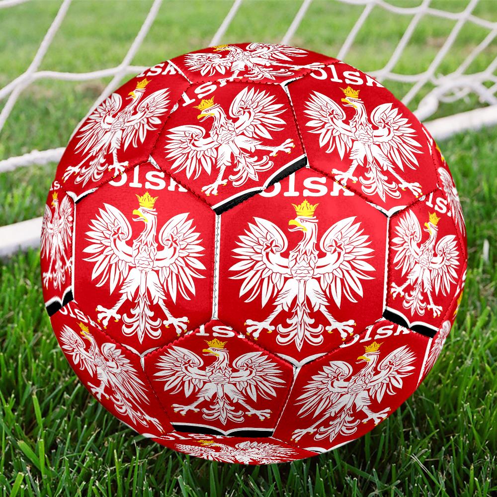 Eagle Of Poland: Symbolic Strength Size 5 Soccer Ball,Indoor/Outdoor Suitable for Training Matches Tournaments Practice Games Perfect Gift for Fan