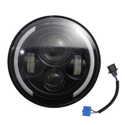 1 buc de înlocuire pentru faruri frontale cu LED în formă rotundă de 7 inci pentru motocicletele Jeep Wrangler JK LJ TJ CJ