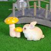 Realistic Rabbit Micro Landscape Ornaments: Cute Animal Resin Accessories for Creative Garden Decor